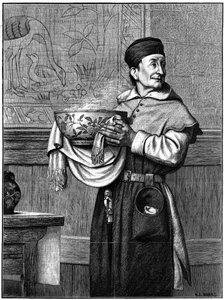 Trazendo a tigela de wassail, 1874.