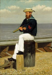 Marinheiro à espreita, c.1855 (óleo sobre tela)