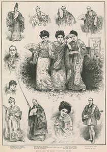 Esboços do Mikado no Teatro Savoy de Henry Stephen Ludlow