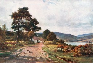 A Croft near Taynulit, Loch Etive, Argyllshire (litografia a cores)