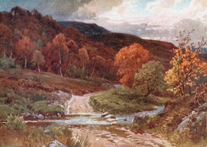 Em Glenfinals, Perthshire (litografia a cores)