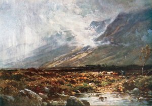 Moor and Mountain, Ross-Shire (litografia a cores)