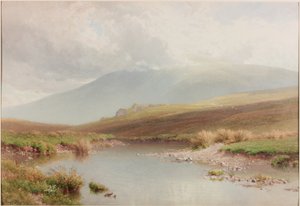 Paisagem montanhosa, finais do século XIX