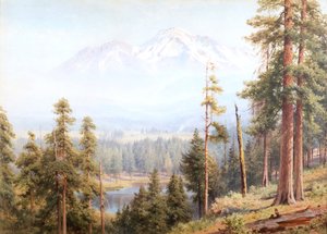 Shasta - Nuvens de neve, Califórnia, c.1910 (aguarela) de Henry Sutton Palmer