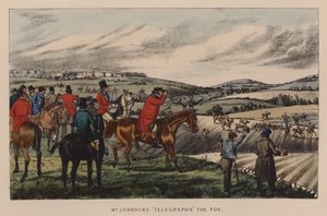 Ilustração para Jorrocks Jaunts e Jollities (cor litho) de Henry Thomas (after) Alken
