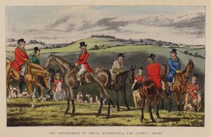 Ilustração para Jorrocks Jaunts e Jollities (cor litho) de Henry Thomas (after) Alken