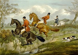 Scrambling Over a Hedge, placa de 
