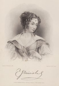 Condessa Teresa Guiccioli, dona de Lord Byron (gravura) de Henry Thomas (after) Ryall