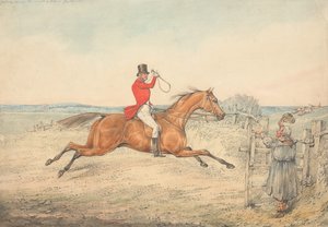 «A atravessar o campo como um cavalheiro» de Henry Thomas Alken