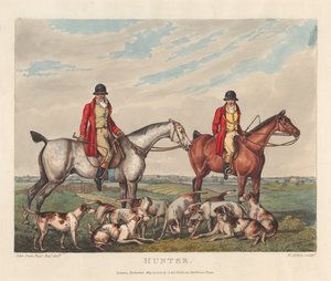 Cavalos [conjunto de seis]: 3. cavalo de caça de Henry Thomas Alken