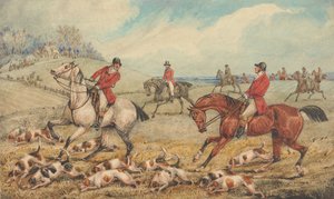 Ilustração para «The Analysis of the Hunting Field», de R.S. Surtees: O Check: «Que raio estás aqui a fazer...»