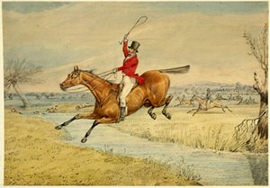 Over the Stream de Henry Thomas Alken