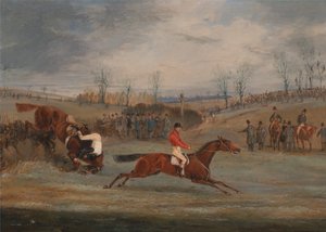 Cenas de uma steeplechase: Perto da chegada de Henry Thomas Alken