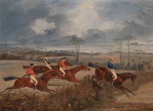 Cenas de uma corrida de obstáculos: Tomando um Hedge de Henry Thomas Alken