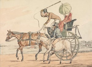 «Descobertas desportivas, ou as misérias de conduzir:» ... Descobre que obteve um cavalo seguro de Henry Thomas Alken