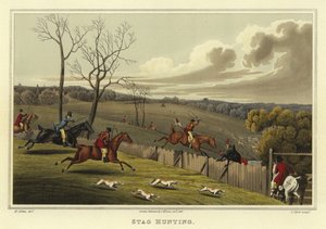 Caça ao Veado (Chromolitho) de Henry Thomas Alken