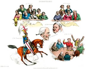 Sintomas de ser divertido, 1822. de Henry Thomas Alken
