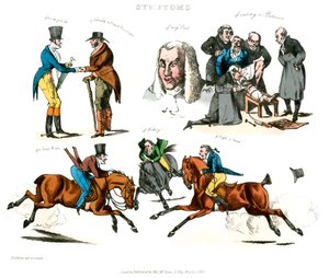 Sintomas de ser divertido, 1822. de Henry Thomas Alken