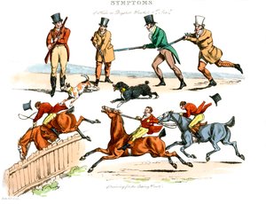Sintomas de ser divertido, 1822. de Henry Thomas Alken