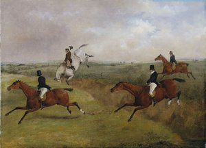 A corrida de obstáculos em Grand Leicestershire, 12 de março de 1829: o último outono de Dick Christian - comumente chamado de "um cabeçalho"