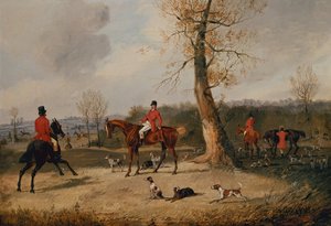 O Encontro (óleo sobre tela) de Henry Thomas Alken