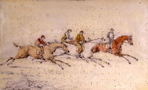 Os dois primeiros segundos,(lápis, aguarela) ( par de 85460) de Henry Thomas Alken
