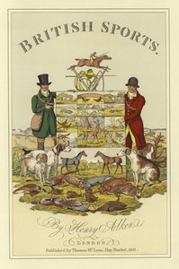 Página de título da British Sports por Henry Alken (chromolitho)