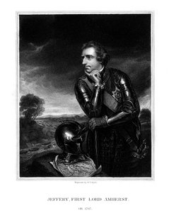 Jeffery Amherst, 1º Barão Amherst, Comandante em Chefe do Exército Britânico, 1832.
