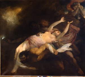 Eurydice raptado em Orphee, Henry Thomson (1773 - 1843), pintura a óleo. de Henry Thomson