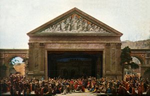 A entrada em Jerusalém, 1922. de Henry Traut