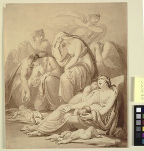 Mães lamentando após o Massacre dos Inocentes de Henry Tresham