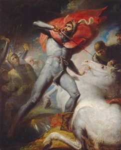 O voto do conde de Warwick antes da batalha de Towton