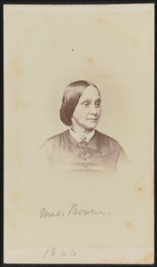 Carte-de-visite retrato da Sra. Bowen, 1866.