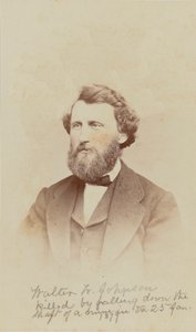 Carte-de-visit retrato de Walter W. Johnson, 1868.