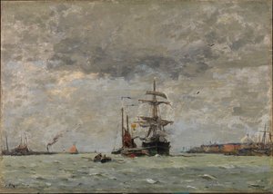 Entrada do Porto, 1890.