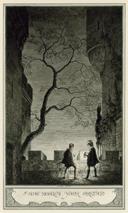 A Duquesa de Malfi, de John Webster: Eu sou Bosola, seu Amigo (litho)