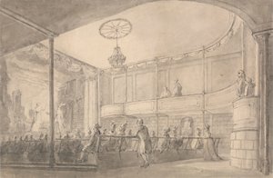Interior do Brandenburg House Theatre, Hammersmith de Henry Wigstead