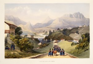 Alza, Renteria e Lezo, do Sketches of scenery nas províncias bascas da Espanha, com uma seleção de música nacional…, pub. 1838 (gravura colorida à mão)