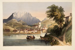 Renteria, a partir de Esboços de paisagem nas províncias bascas da Espanha, com uma seleção de música nacional, Pub. 1838 (gravura colorida à mão)