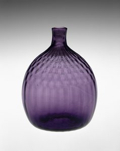 Garrafa de bolso de Henry William (attr.to) Stiegel