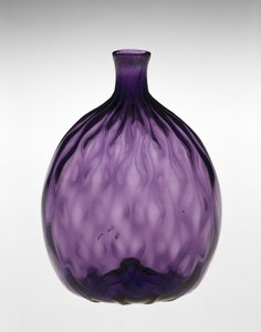 Garrafa de bolso de Henry William (attr.to) Stiegel