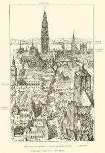Antuérpia, tempo de Santo Inácio (gravura) de Henry William Brewer