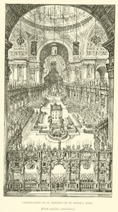Canonização de Santo Inácio em São Pedro, Roma (gravura) de Henry William Brewer