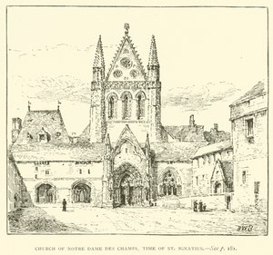 Igreja de Notre Dame des Champs, tempo de Santo Inácio (gravura) de Henry William Brewer