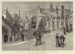 Pitoresca Londres, o Middle Temple Hall e Gardens