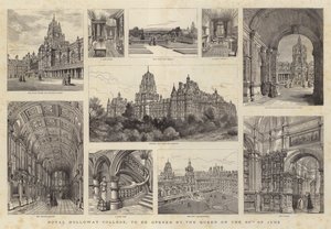 Royal Holloway College, a ser inaugurado pela Rainha no dia 30 de junho