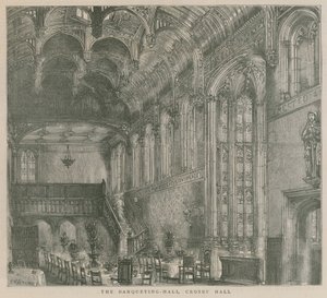 O, banqueting, corredor, Crosby, corredor, londres de Henry William Brewer