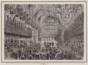 O Funeral de SAR, o Duque de Clarence e Avondale, KG, KP, o Serviço de Enterro na Capela de São Jorge, Windsor, 20 de janeiro