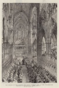O Jubileu de Sua Majestade a Rainha, Vista Geral do Serviço de Ação de Graças na Abadia de Westminster, 21 de junho