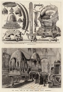 Visita Real ao Museu Indiano, South Kensington de Henry William Brewer